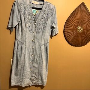 Monique fashion vintage denim dress size 9/10
